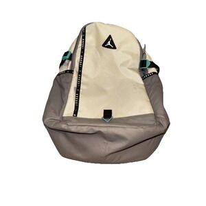 NIKE AIR  JORDAN JUMP MAN BACK PACK BAG CREAM GRAY SCHOOL CLEAN